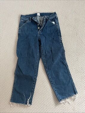 Gap Classic Dark Blue High-Rise Carpenter Jeans 6